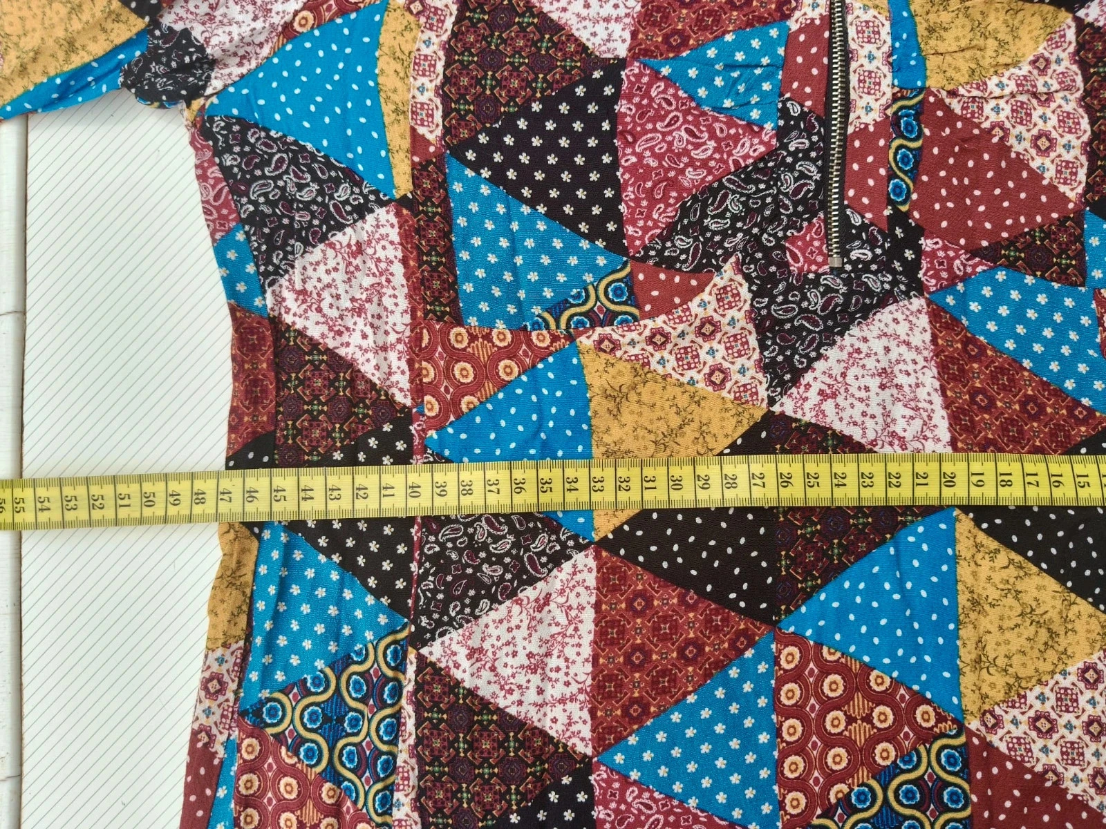 Vintage jurk met opgedrukte patches 💜 – photo 11